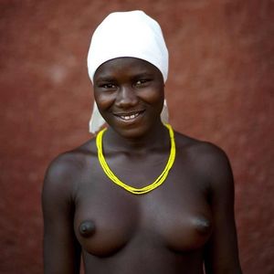 Sad and joyful those African sex models